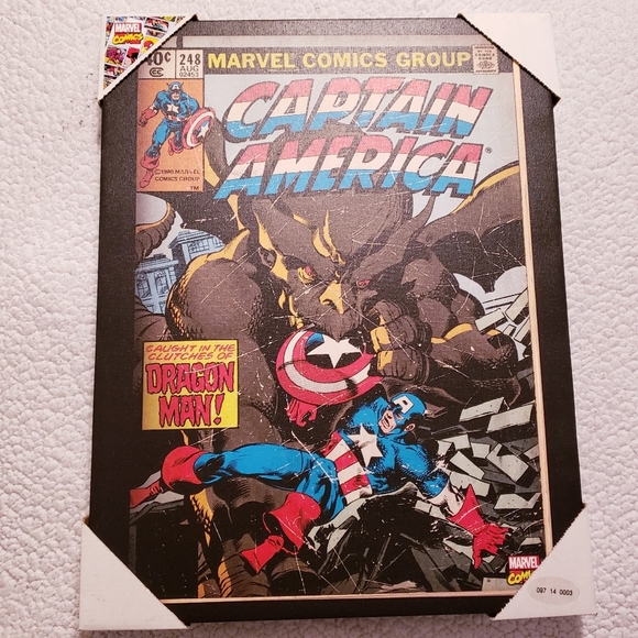 Marvel Captain America Canvas Art. NWT. - Picture 1 of 4